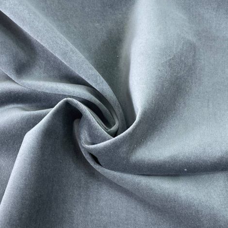 Tela de terciopelo de algodón azul marino - por metro